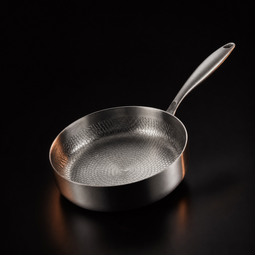 Hand-Hammered High-Wall Titanium Pan - image 1
