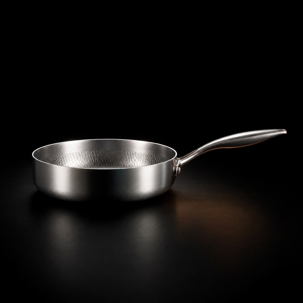 Hand-Hammered High-Wall Titanium Pan - image 2
