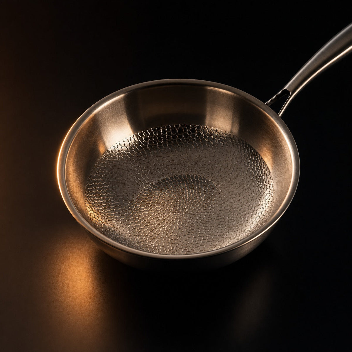 Hand-Hammered Titanium Wok Pan with Flat Base - image 3