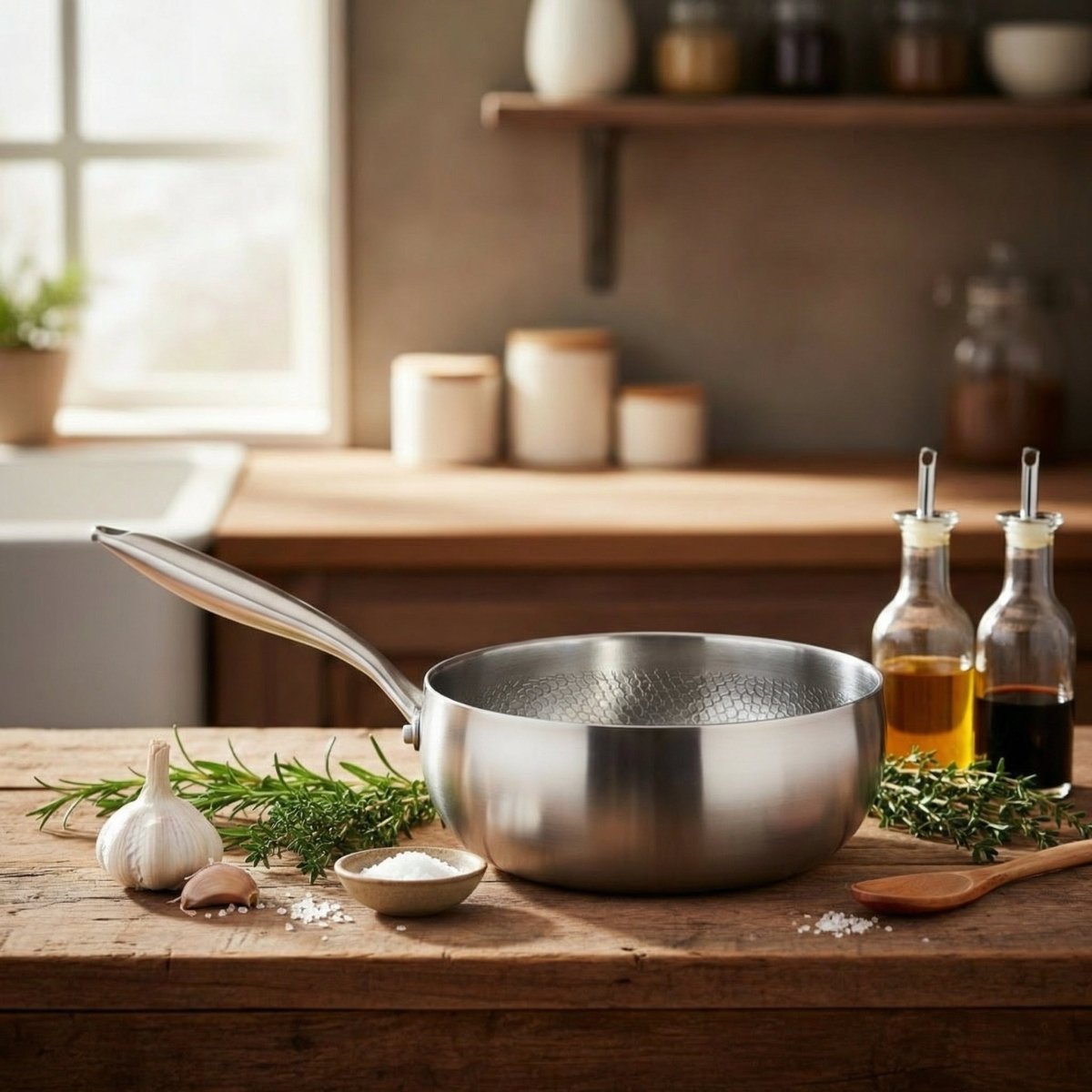 Hand-Hammered Titanium Sauté Pan - image 5