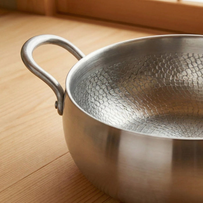 Hand-Hammered Deep Titanium Pot - image 3